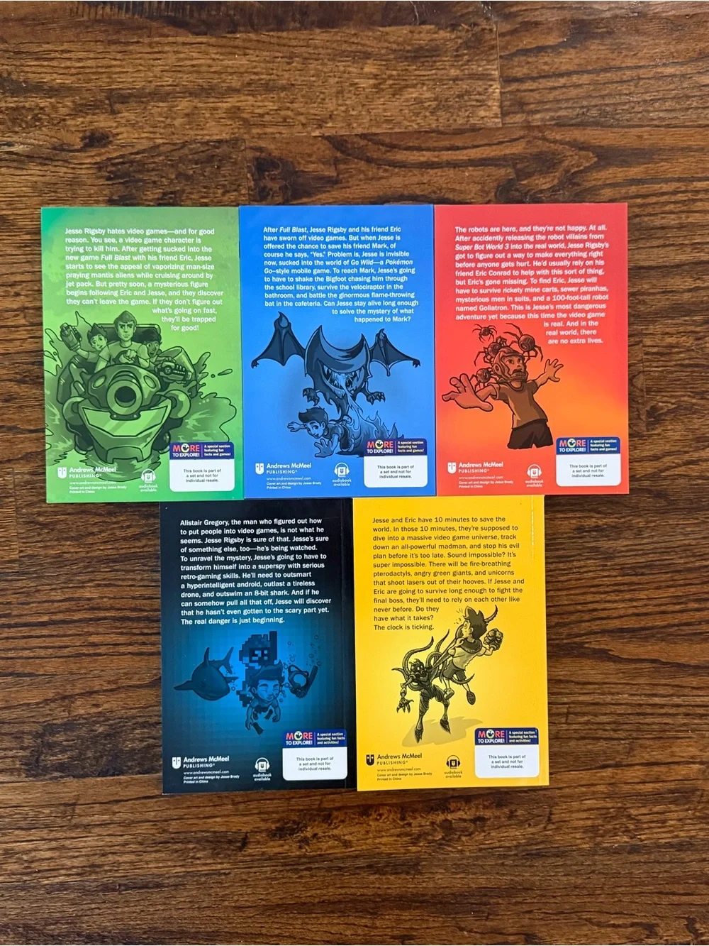 Trapped in a Video Game (5-Book Set) by Dustin Brady.